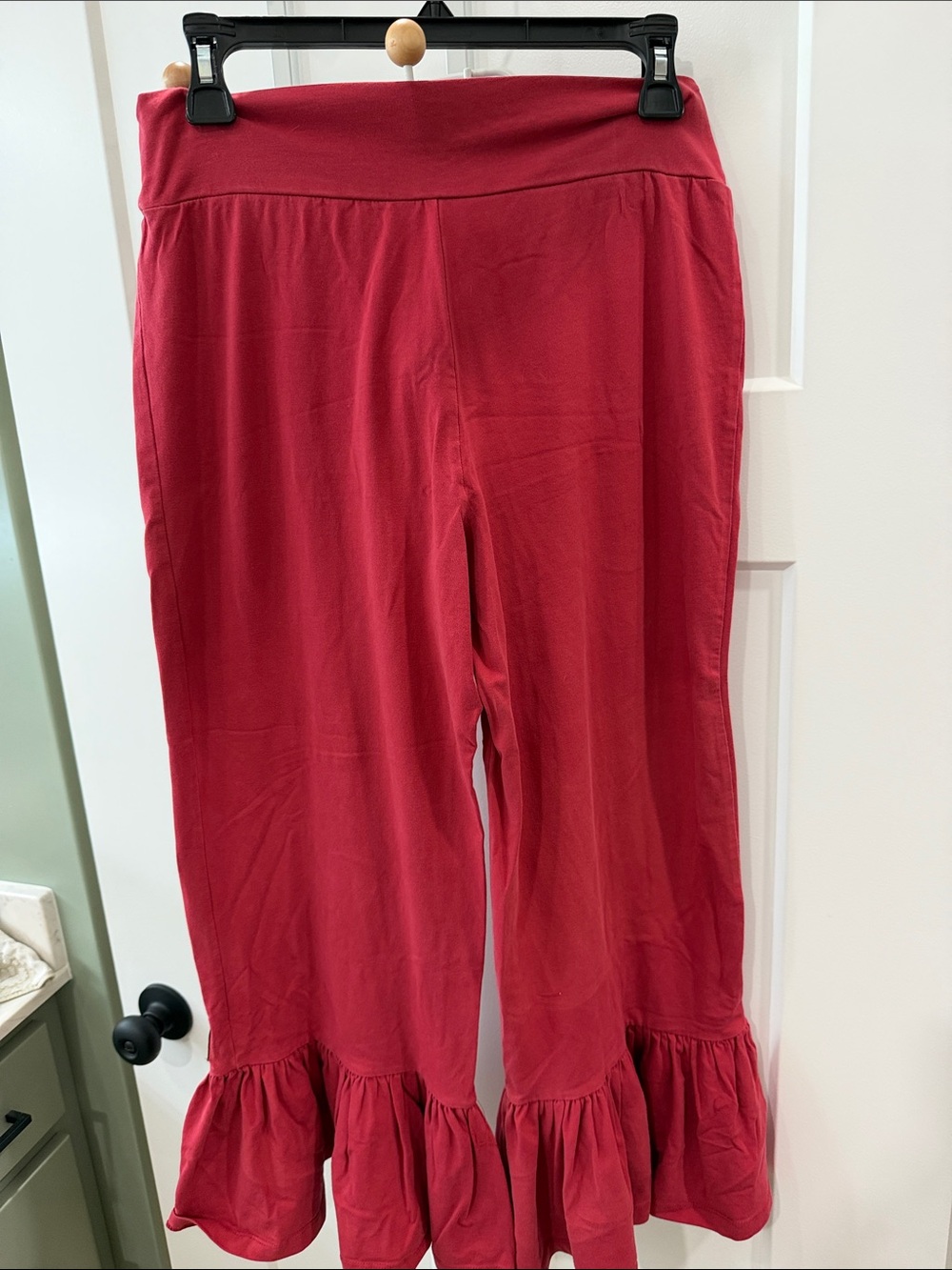 Matilda Jane Red Ruffle-Hem Skirted Pants - Picture 5 of 5